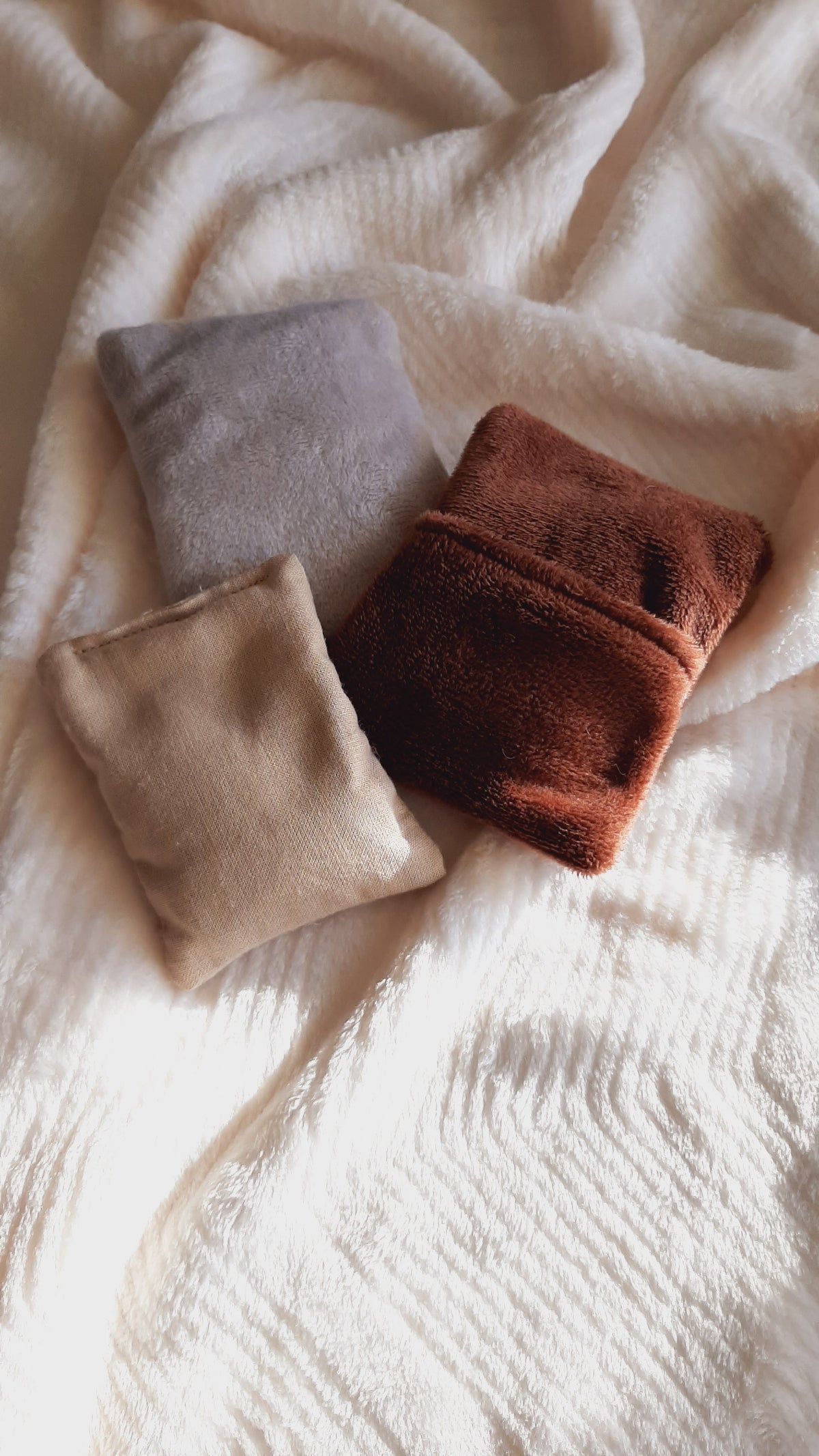 Bouillottes sèches de poche - Lot de 2